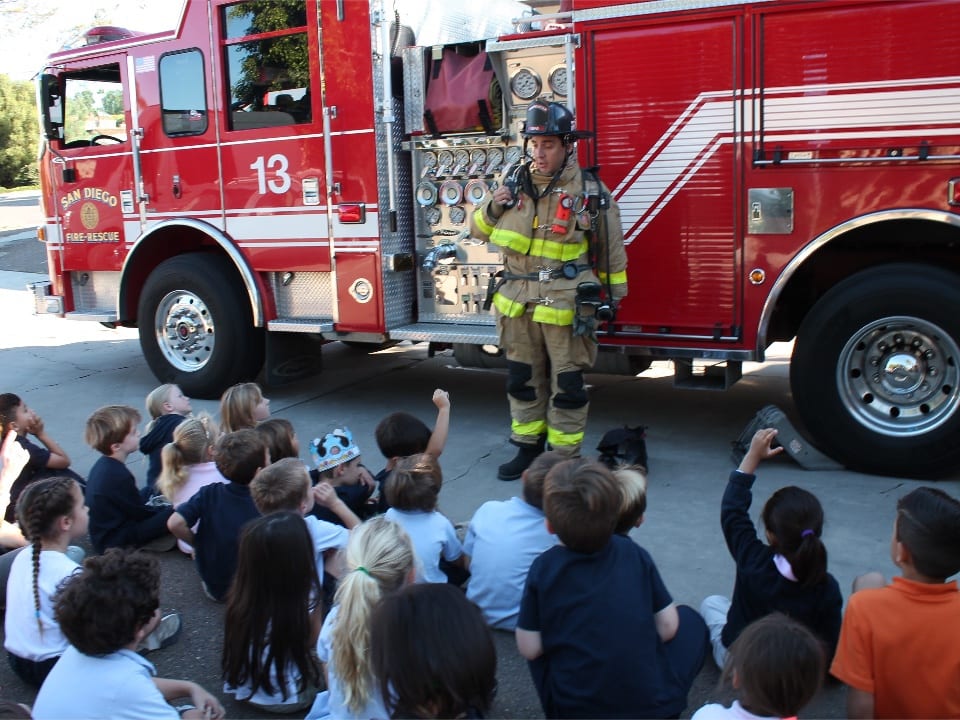 school visit to fire station