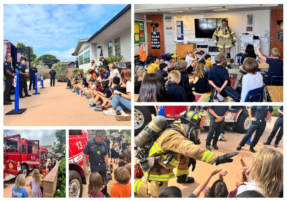 Local Firefighters Visit Gillispie School