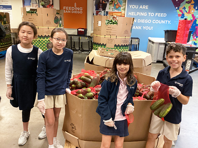 Gillispie School Fourth Graders Make a Difference at Feeding San Diego!