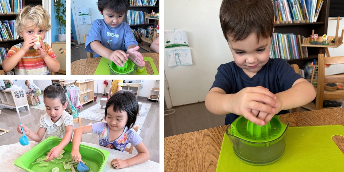 Gillispie Preschoolers Making Lemonade