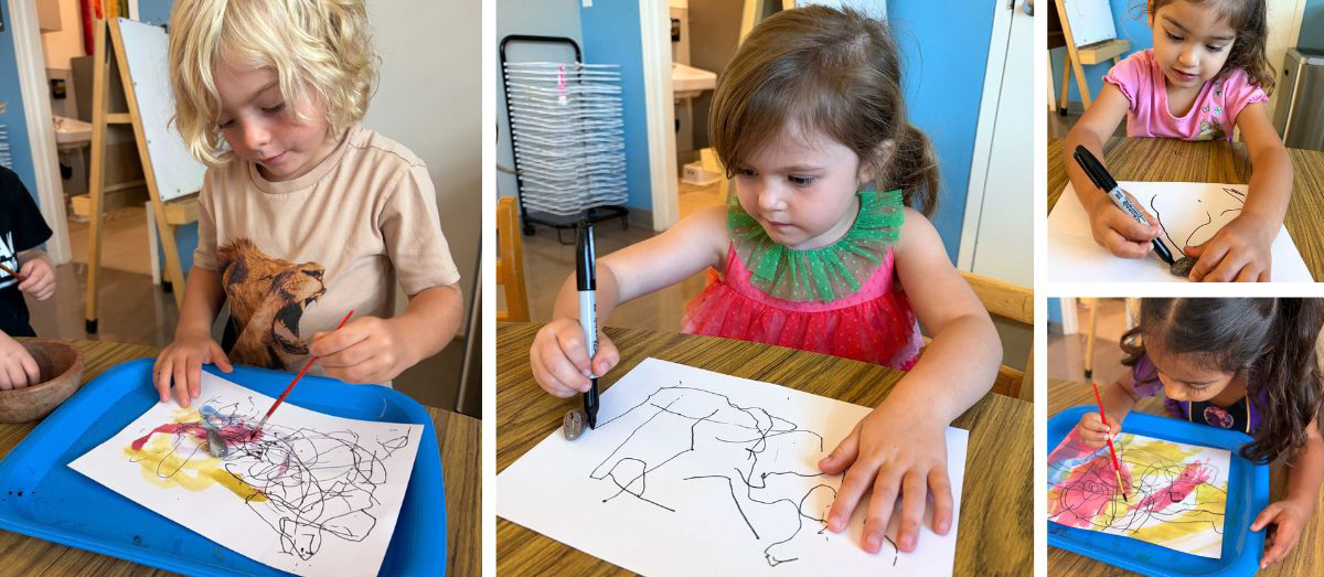 Why Invite Preschoolers to Push a Rock with a Marker?