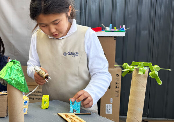 Gillispie Grade 3 student builds a model of Balboa Park for a social studies project. Gillispie Grade 3 student builds a model of Balboa Park for a social studies project.