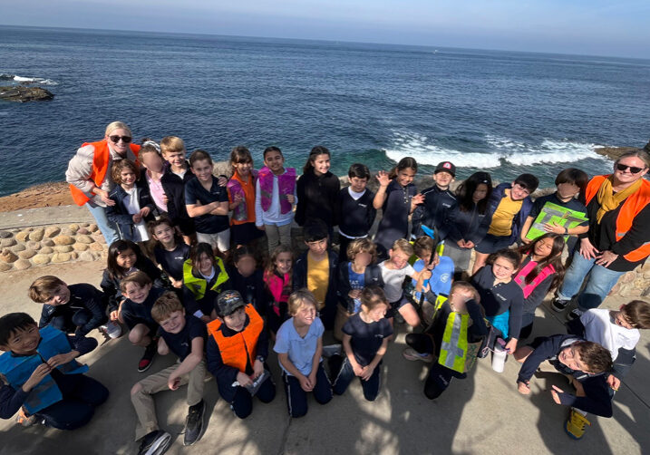 Gillispie School Grade 2 Students' Beach Cleanup in La Jolla