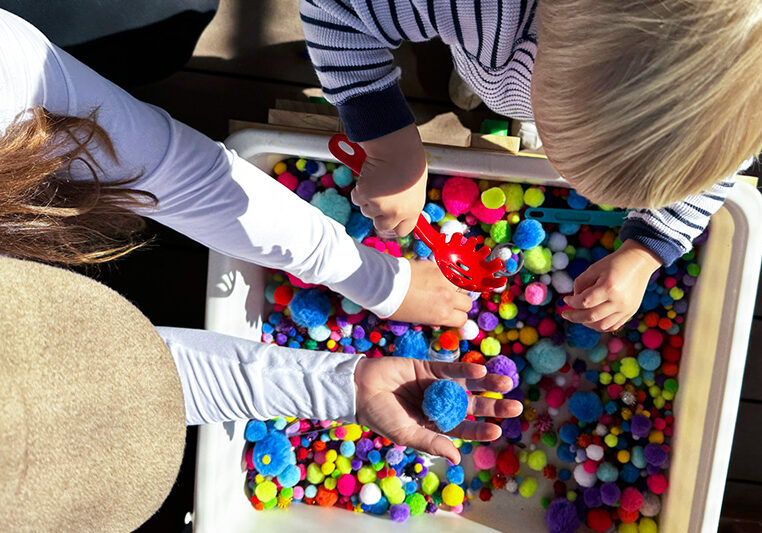 Gillispie School Parent Toddler Program Gillispie School Parent/Guardian plays with toddler